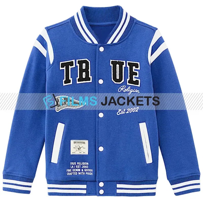 Classic Blue Letterman Jacket classic blue letterman jacket