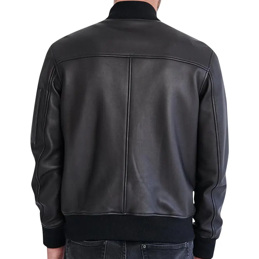 Classy Black Bomber Jacket classy-black-bomber-jacket