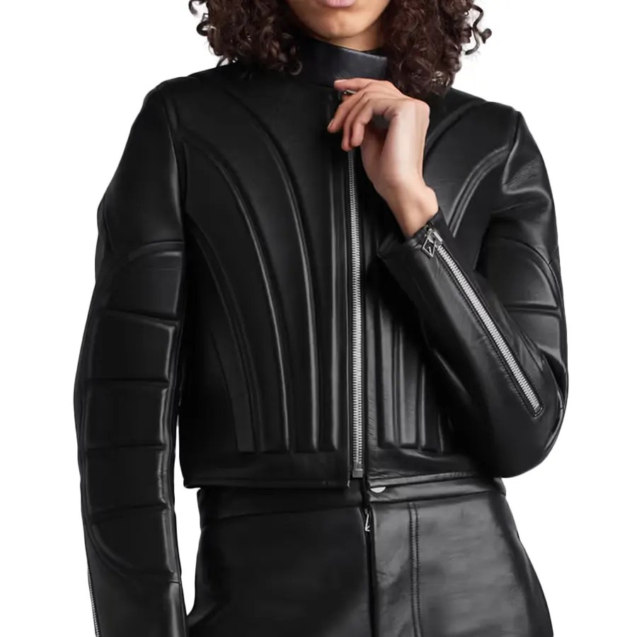 Embossed Black Leather Jacket embossed-black-leather-jacket