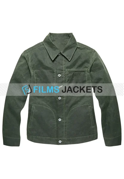 green cotton jacket