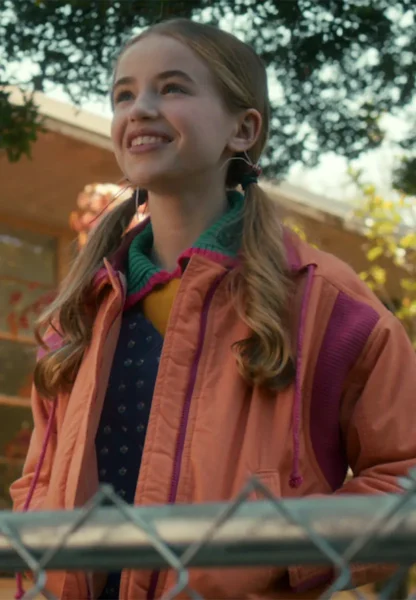 holly wheeler orange jacket