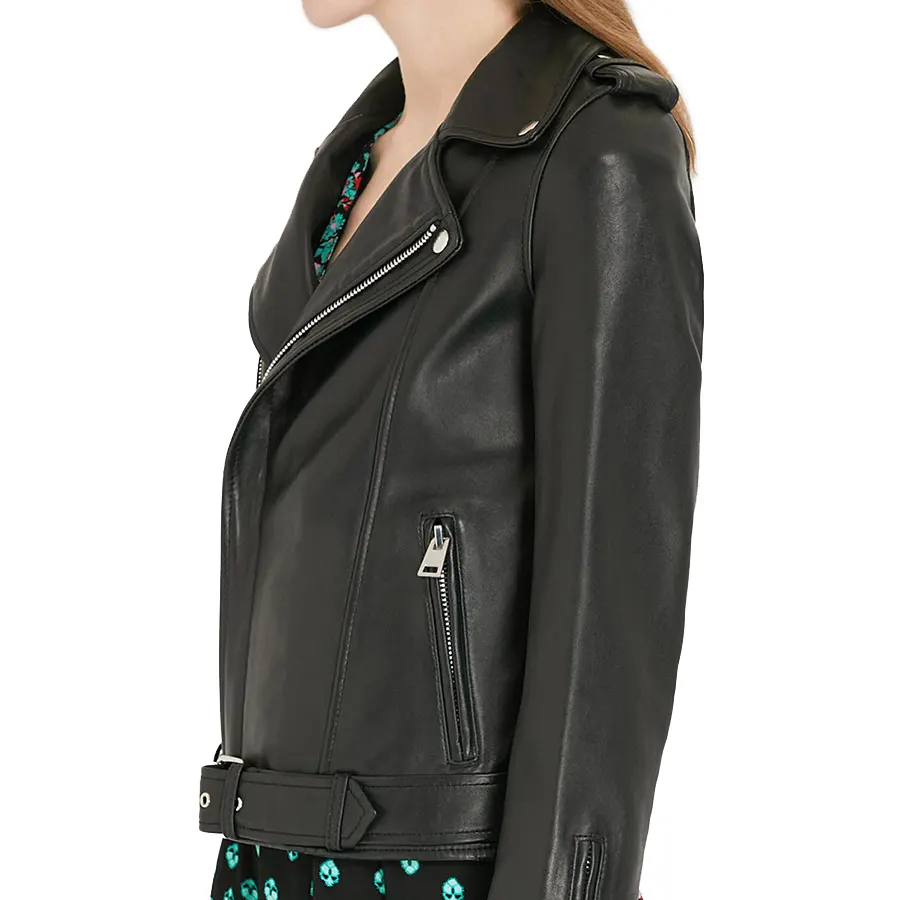 Women Zip-Up Leather Biker Jacket women-zip-up-leather-biker-jacket