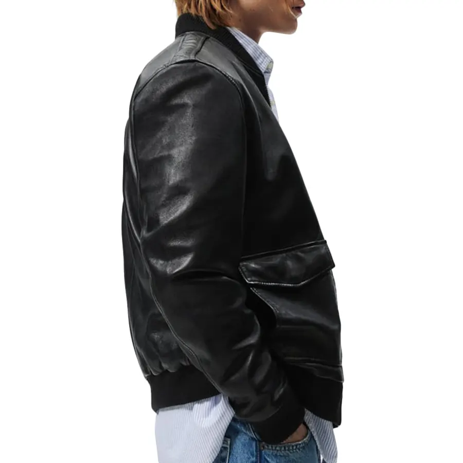 Hybrid Black Bomber Jacket hybird-black-bomber-jacket