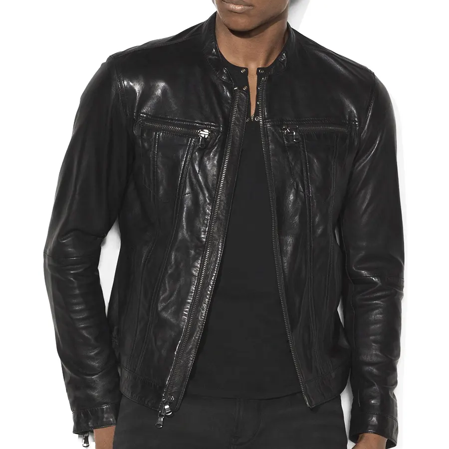 Banded Black Leather Jacket banded-black-leather-jacket
