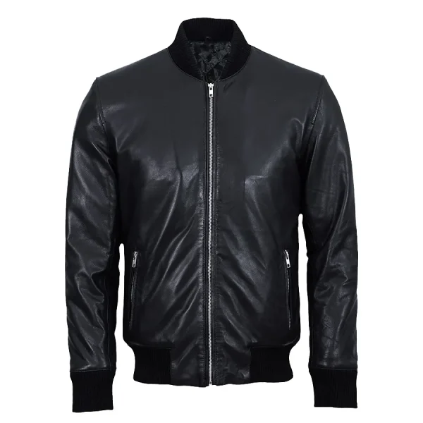 men-black-bomber-jacket
