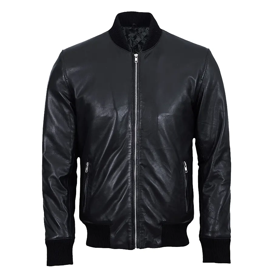 Men Black Bomber Jacket men-black-bomber-jacket