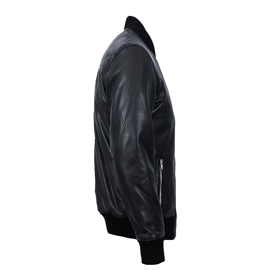Men Black Bomber Jacket men-black-bomber-jacket