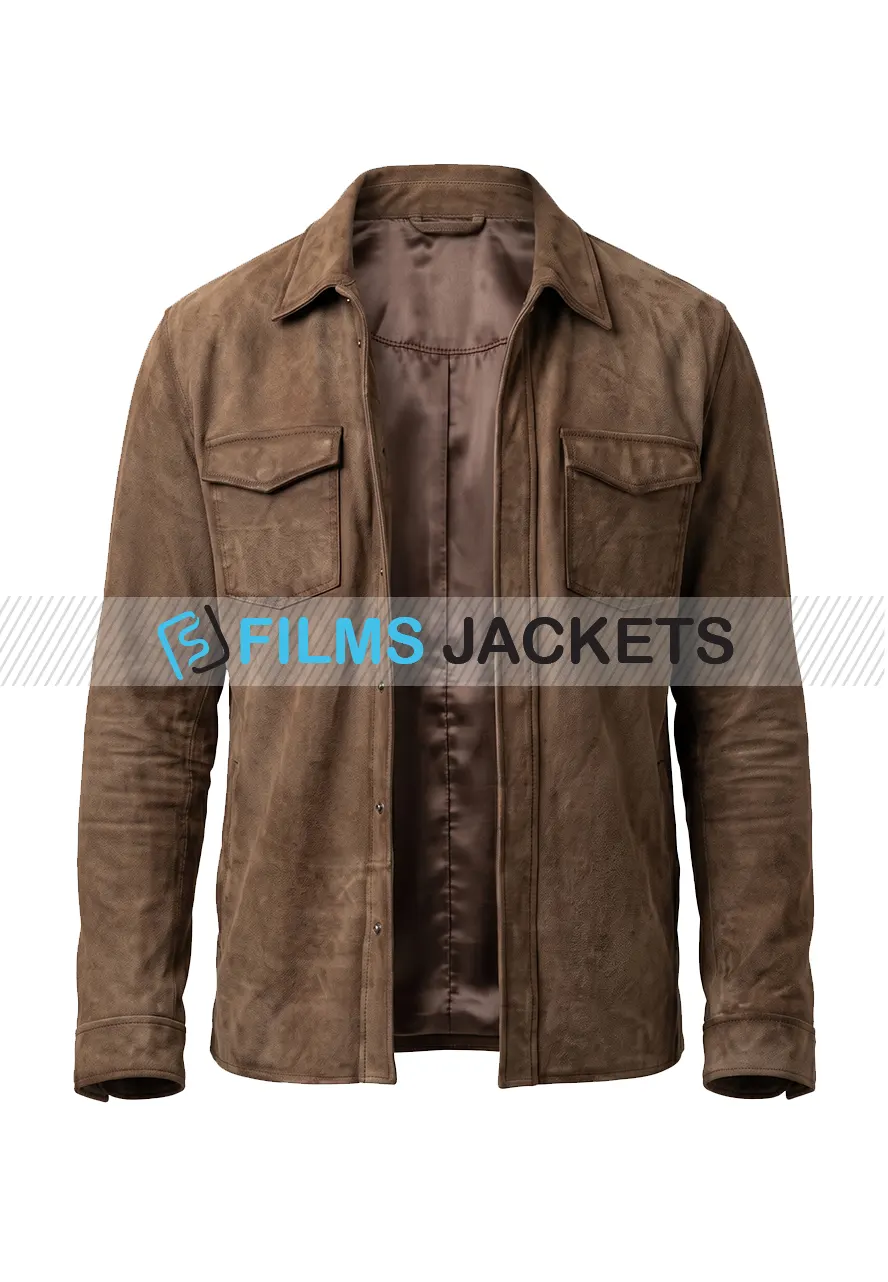 Men Vintage Brown Suede Jacket men brown suede jacket