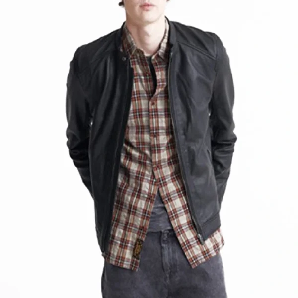 dull-black-leather-biker-jacket