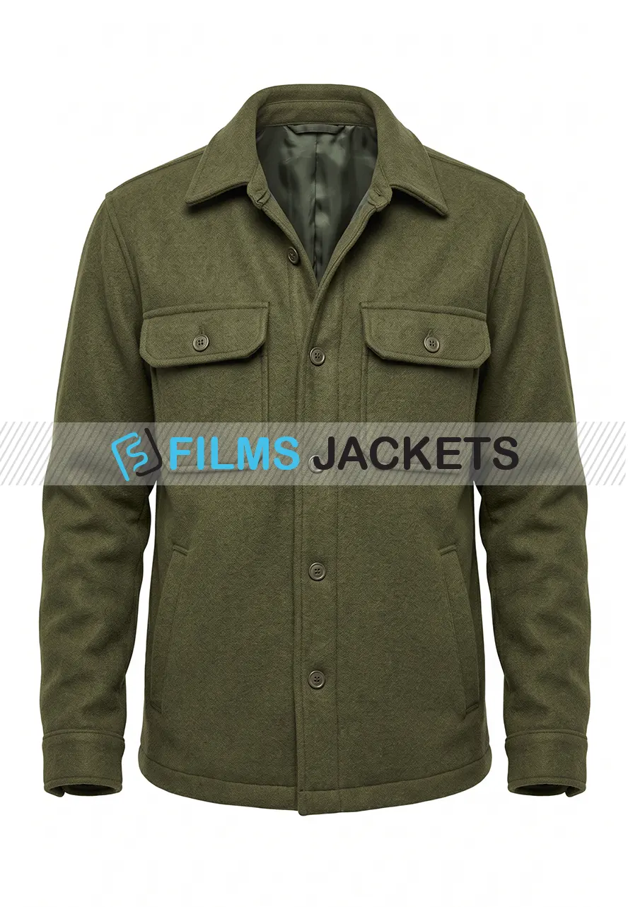 Men Green Wool Jacket men green wool jacket