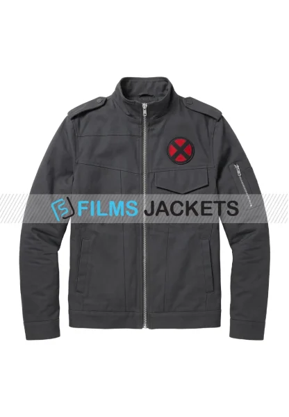 men grey cotton jacket