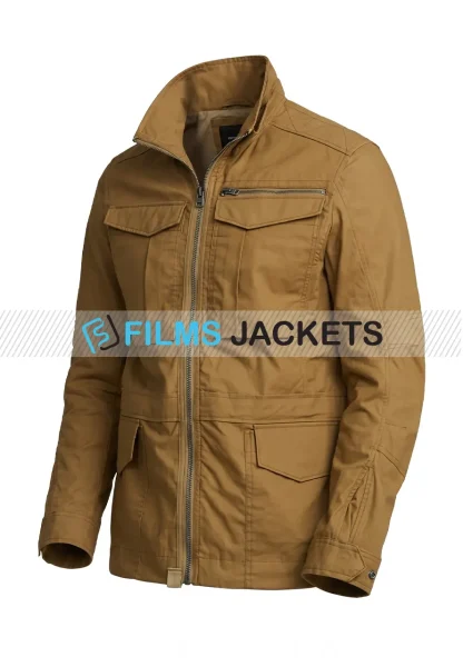 men rovic brown field jacket