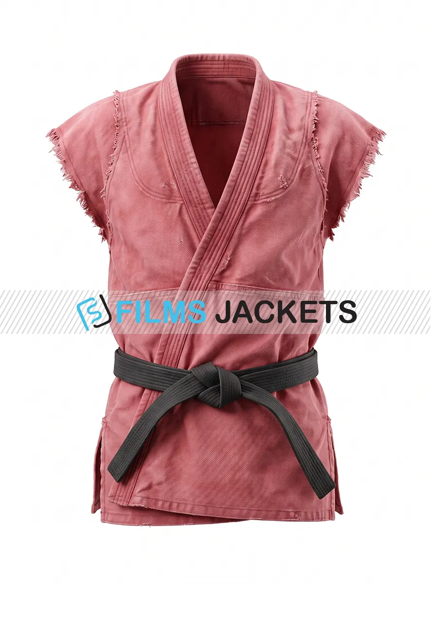 Men Sleeveless Red Karate Gi men sleeveless red karate gi