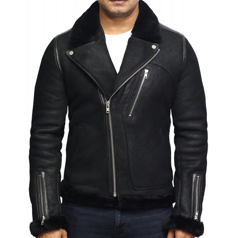 Darren Black Shearling Leather Jacket derren-black-shearling-leather-jacket