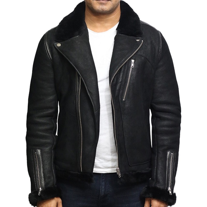 Darren Black Shearling Leather Jacket derren-black-shearling-leather-jacket