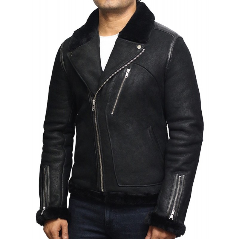 Darren Black Shearling Leather Jacket derren-black-shearling-leather-jacket