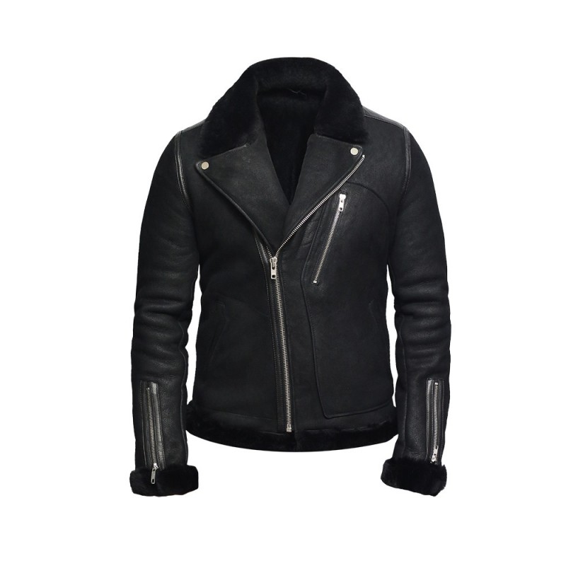 Darren Black Shearling Leather Jacket derren-black-shearling-leather-jacket
