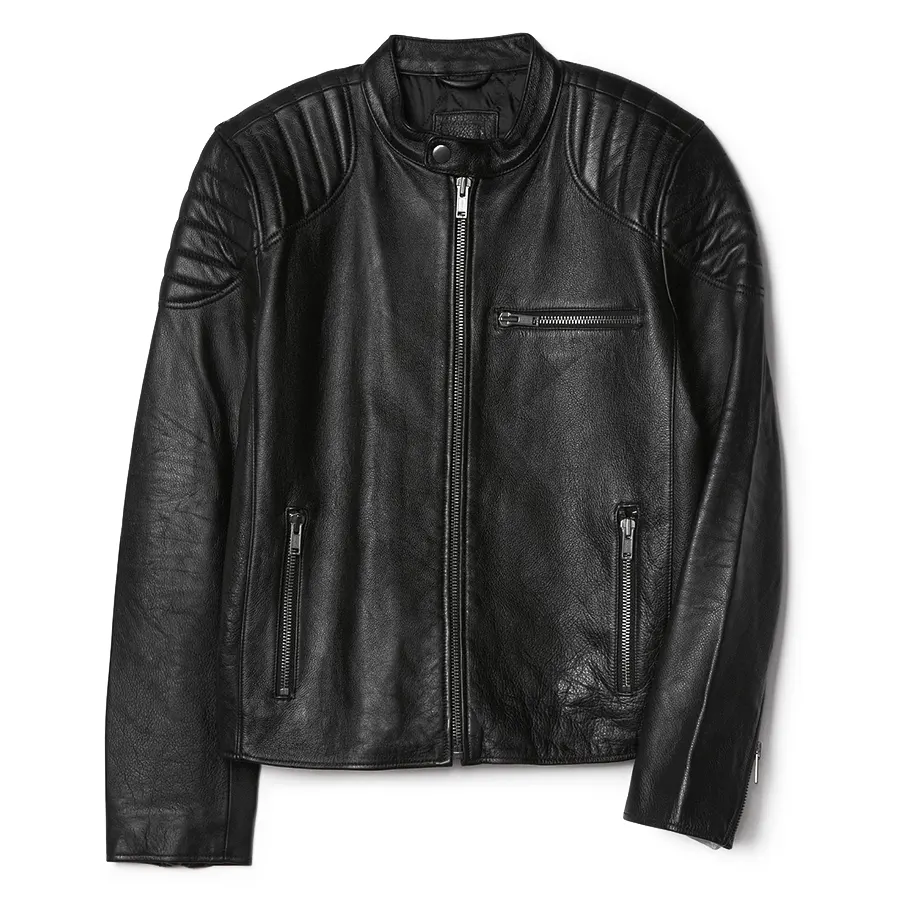 Quilted Shoulder Biker Jacket quilted-shoulder-biker-jacket