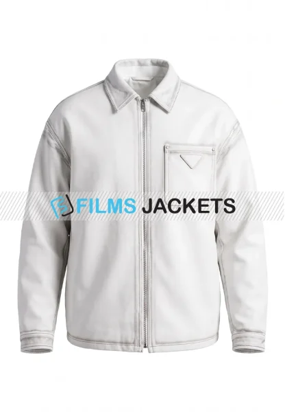 mens parada white cotton jacket