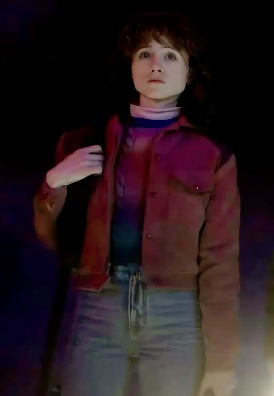 Stranger Things S05 Natalia Dyer Brown Jacket natalia dyer brown jacket