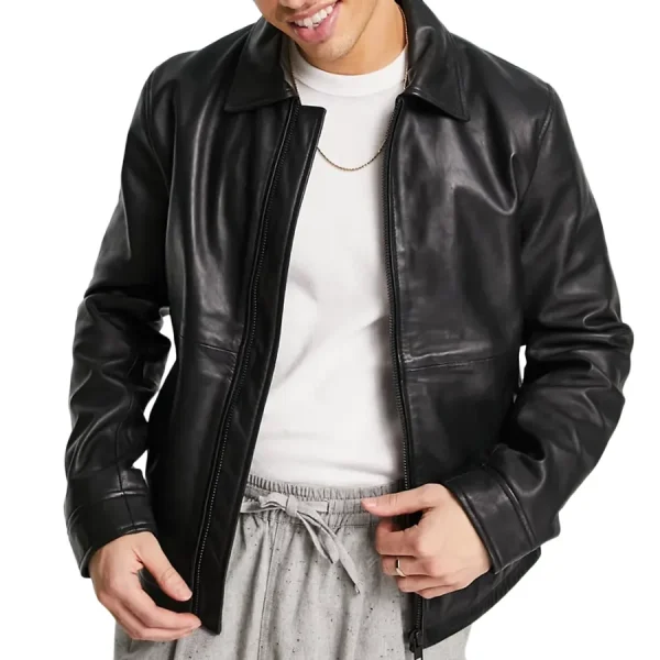 men-shirt-collar-leather-jacket