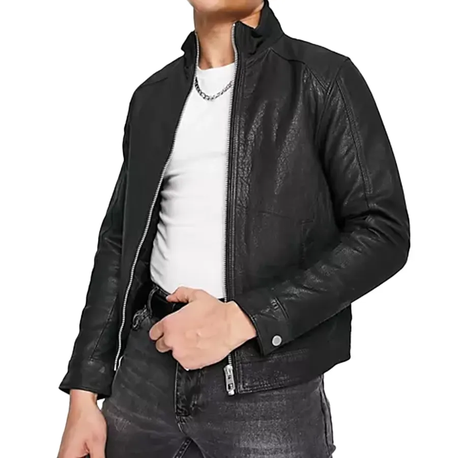 Casual Black Leather Jacket casual-black-leather-jacket