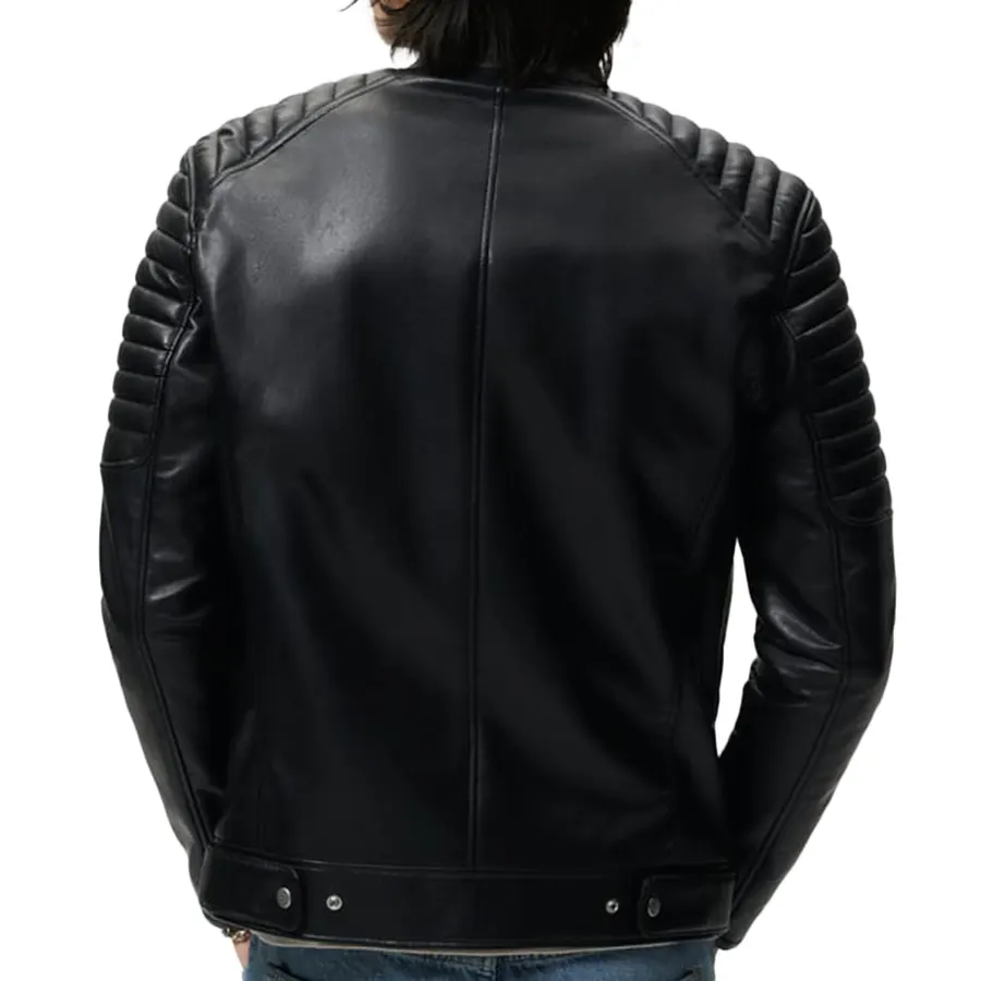 Shoulder Lining Black Biker Jacket shoulder-lining-black-biker-jacket
