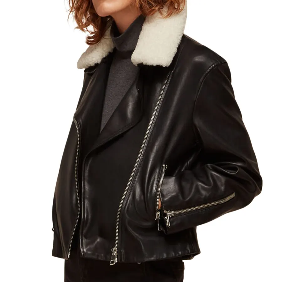 Signature Fur Collar Leather Jacket signature-fur-collar-leather-jacket