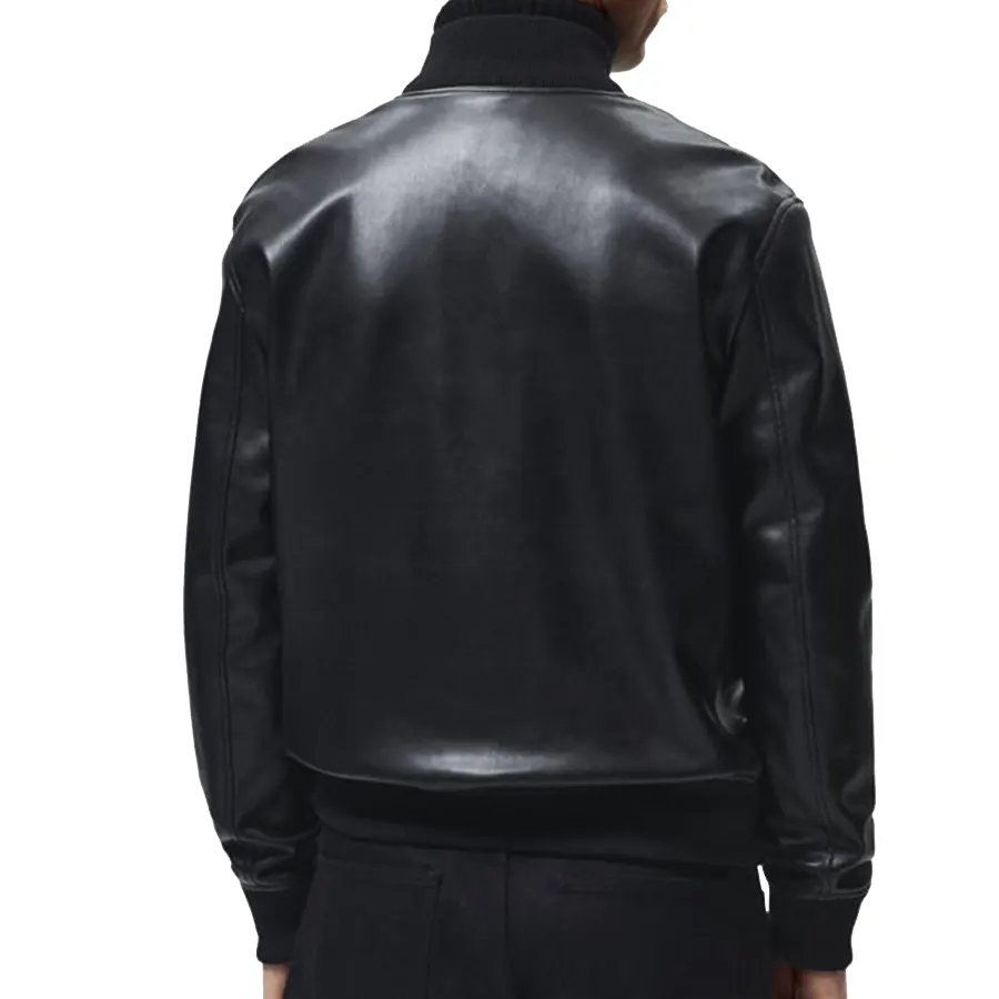 Men Spring Black Bomber Jacket men-spring-black-bomber-jacket