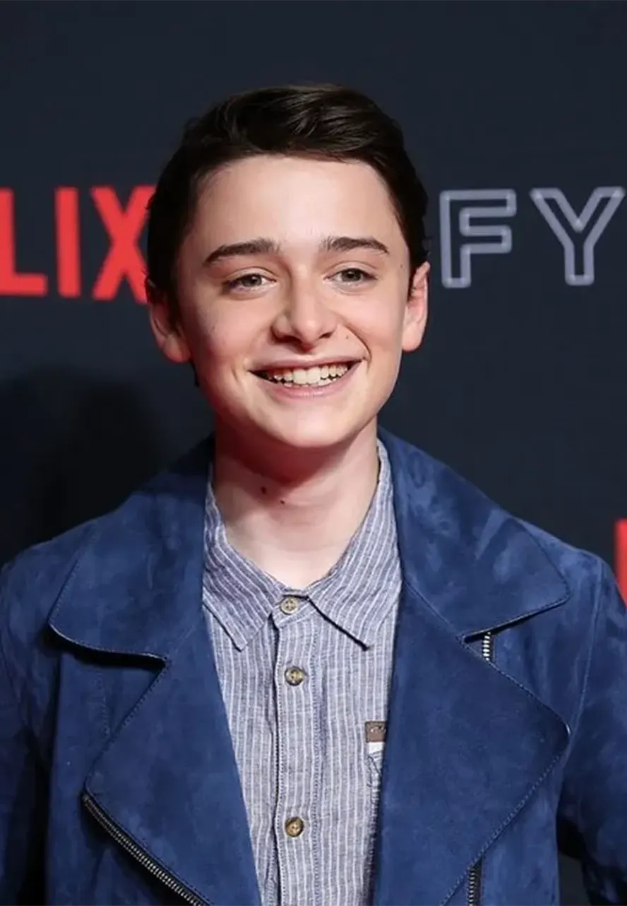 Stranger Things Noah Schnapp Blue Leather Jacket will byers jacket