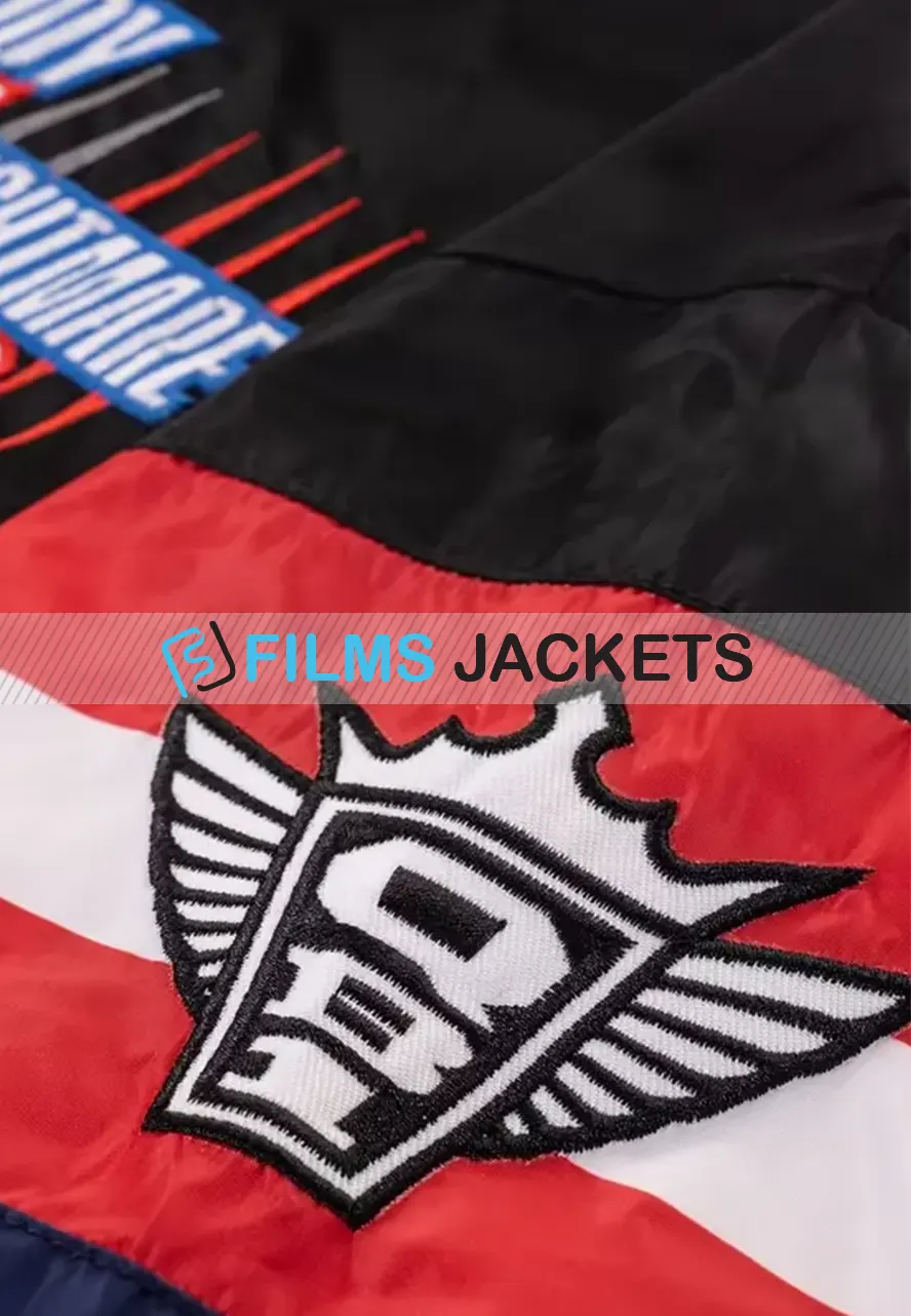 Men's Black and Navy Colorblock Jacket windbreaker jacket
