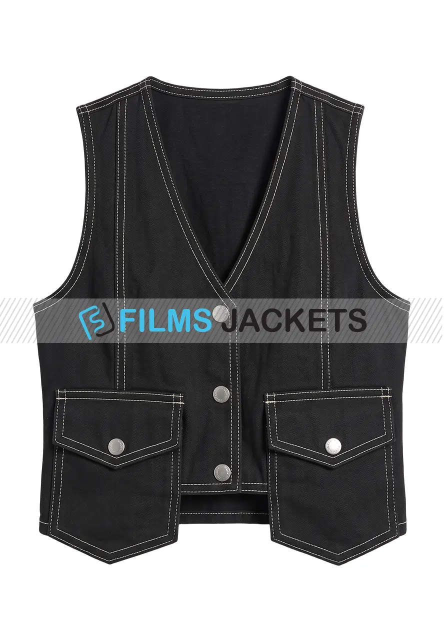 Women Black Suede Leather Vest women black suede leather vest