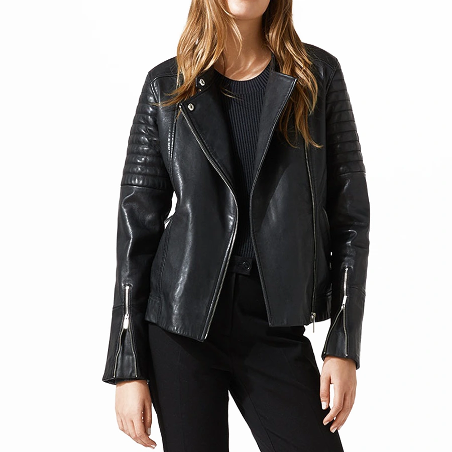 Vintage Quilted Shoulder Leather Jacket vintage-quilted-shoulder-leather-jacket