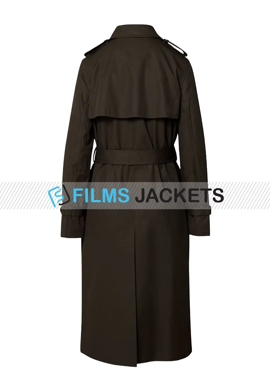 Women Double Breasted Trench Coat women double breasted brown coat