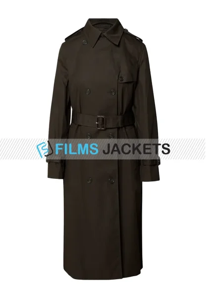 women double breasted trench coat