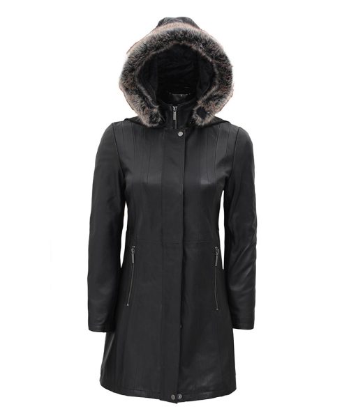 women-black-fur-hooded-coat