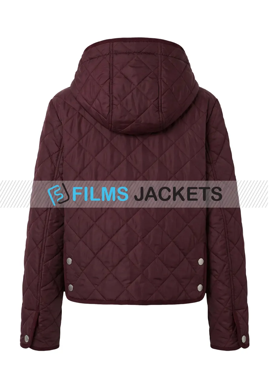Women Purple Quilted Jacket women quilted jacket purple