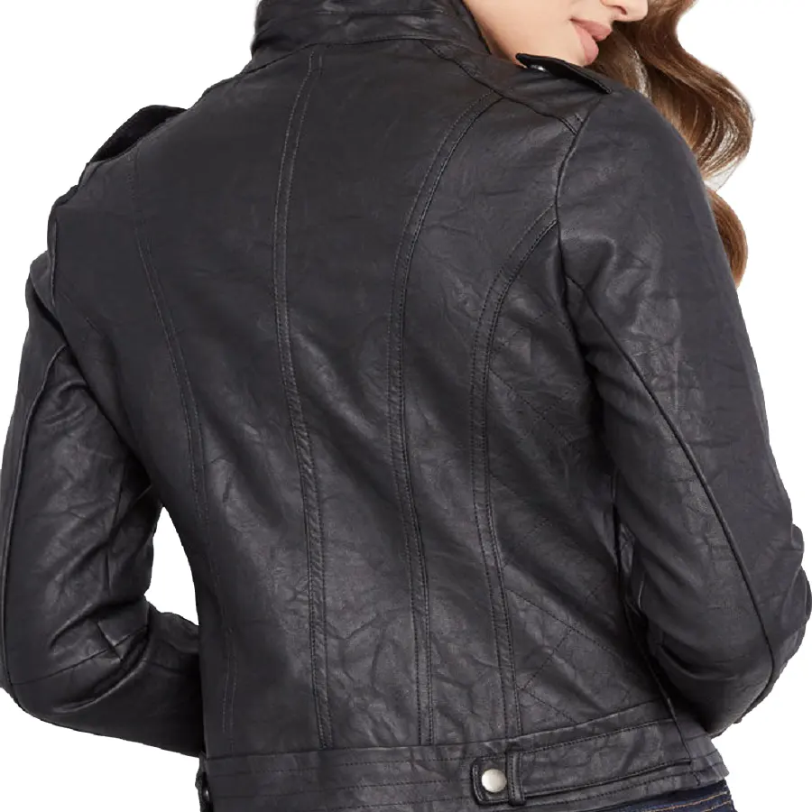 Women Textured Leather Jacket women-textured-black-leather-jacket