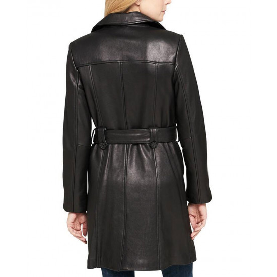 Sandy Double Breasted Belted Coat sandy-double-breasted-belted-coat