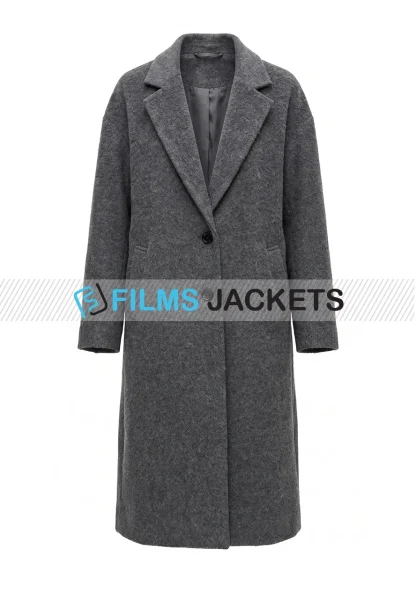 womens grey wool winter coat