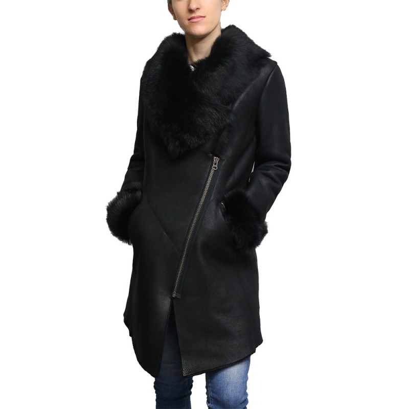 Alexis Shearling Black Leather Coat alexis-shearling-black-leather-coat