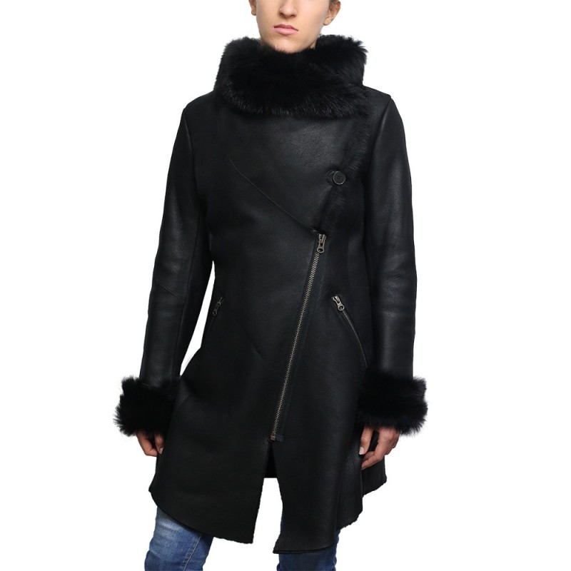 Alexis Shearling Black Leather Coat alexis-shearling-black-leather-coat