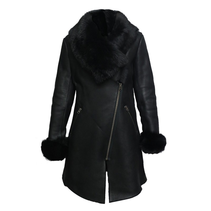 Alexis Shearling Black Leather Coat alexis-shearling-black-leather-coat