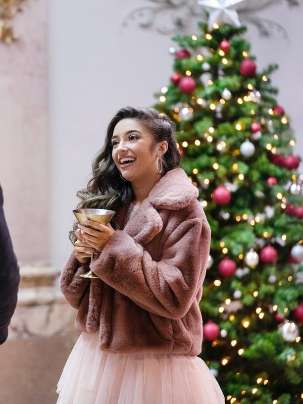 12 Dates of Christmas Faith Fernandez Faux Fur Jacket