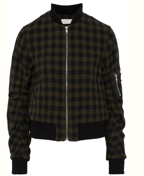 13 Reasons Why Inde Navarrette Cotton Checked Jacket