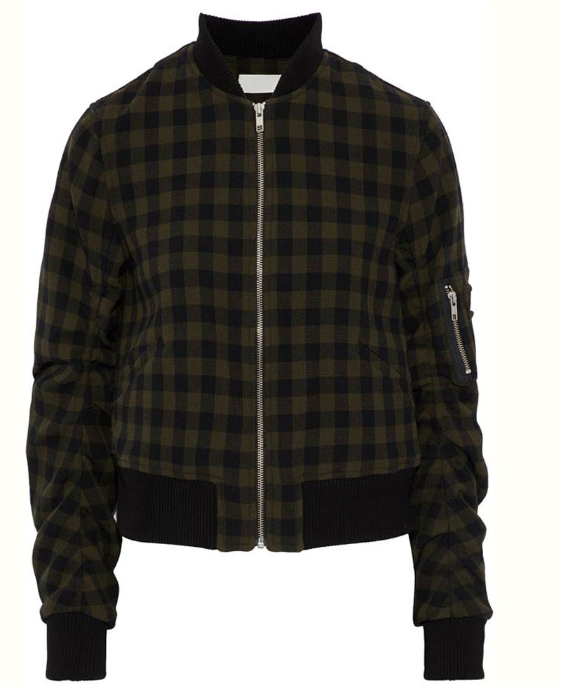 13 Reasons Why Inde Navarrette Cotton Checked Jacket