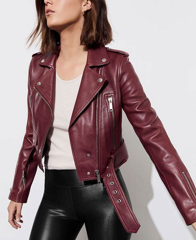 13 Reasons Why S04 Alisha Boe Biker Leather Jacket