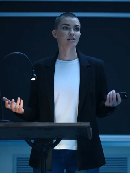 1UP 2022 Ruby Rose Black Suiting Blazer