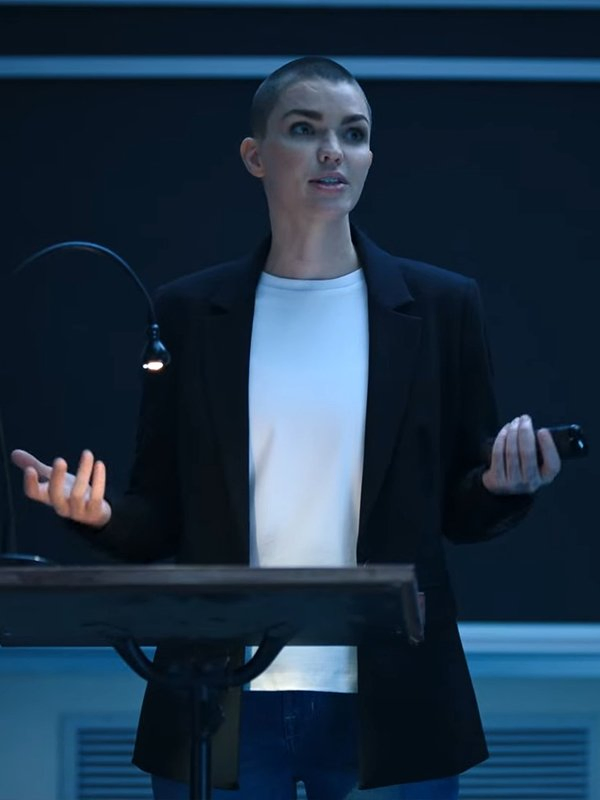 1UP 2022 Ruby Rose Black Suiting Blazer