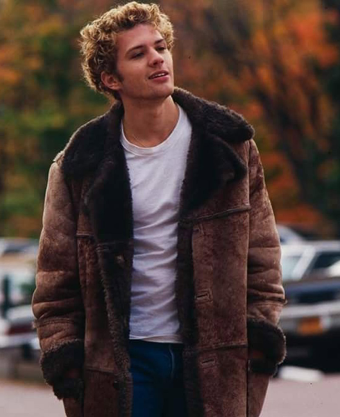 54 Ryan Phillippe Suede Brown Coat